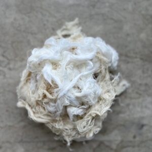 Cotton polyester selveges waste
